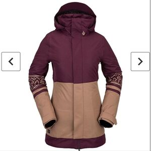 Volcom Westland Insulated Snowboard Ski Jacket In Merlot